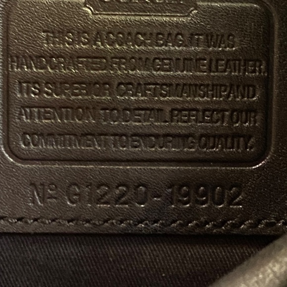 COACH G1220-19902 Legacy Rory Blue & Black Color Block leather XL Bag - Picture 11 of 14